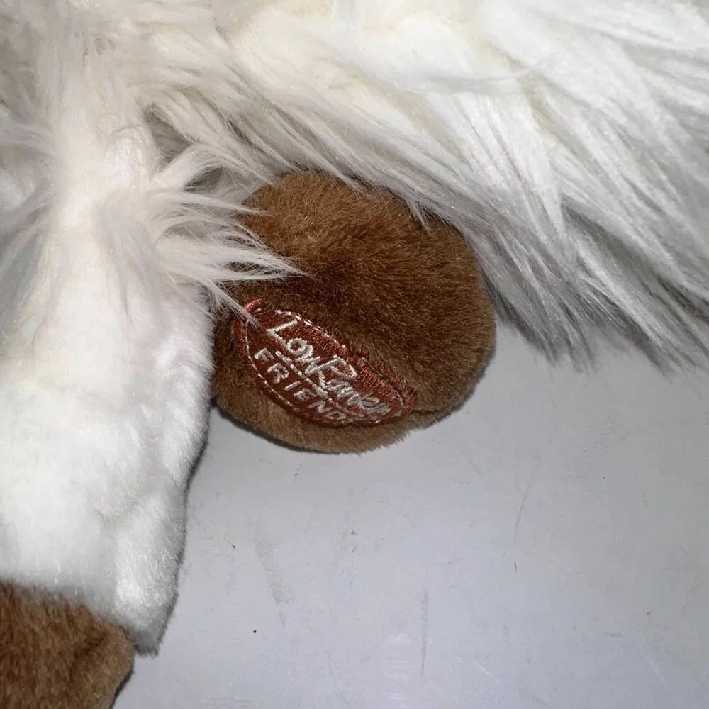 Dakin Applause Lou Rankin Friends Mountain Goat Calvin White Shaggy Plush NWT